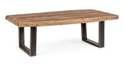 Masuta de cafea Elmer, Bizzotto, 120 x 70 x 42 cm, lemn de salcam/otel