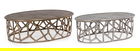 Set 2 masute de cafea Zahid, Bizzotto, 105 x 67 x 33 cm, aluminiu