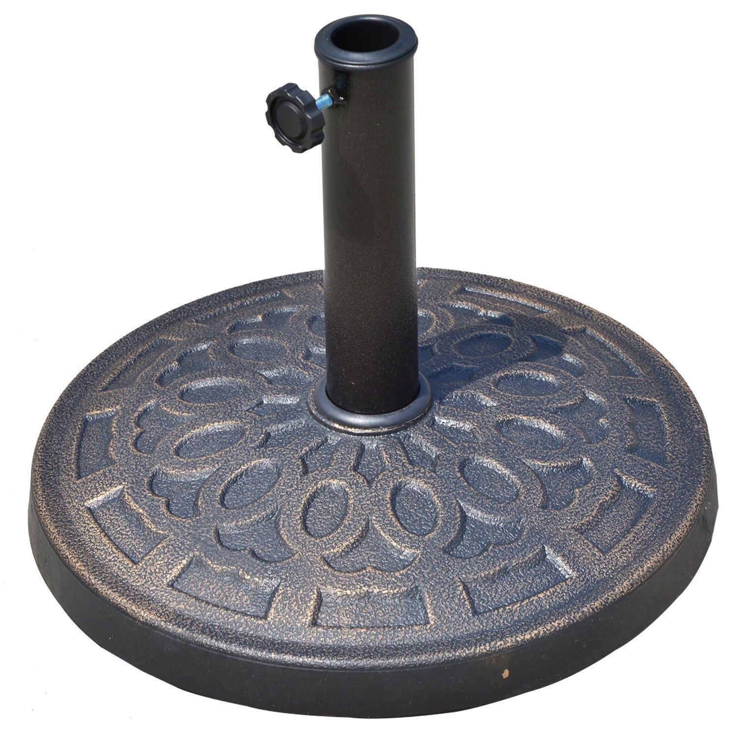 Outsunny Baza pentru Umbrela Rotunda in Rasina, Maro Φ44x33cm
