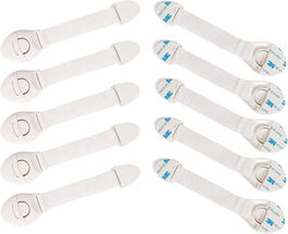 Set 10 benzi de protectie pentru dulapuri Desconocido, ABS, alb