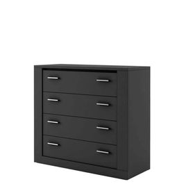 COMODA IANIS 4 , NEAGRA, 100X90HX43 CM