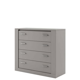 COMODA IANIS 3, GRI, 100X90HX42 CM