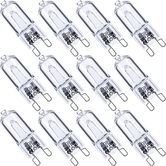 Set de 12 becuri cu halogen pentru inlocuire Sumind, 28 W, 220-240 V, transparent, 30 x 10 mm