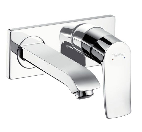 Baterie lavoar Hansgrohe Metris 165 de perete montaj incastrat necesita corp ingropat