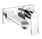 Baterie lavoar Hansgrohe Metris 165 de perete montaj incastrat necesita corp ingropat