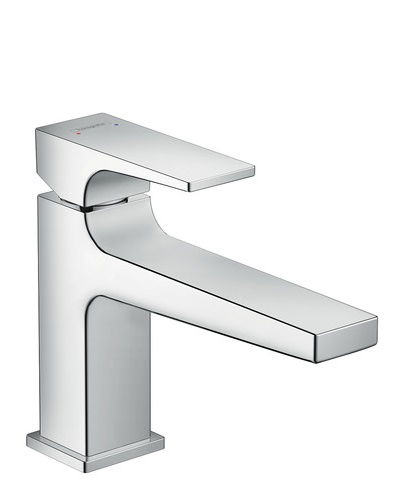 Baterie lavoar Hansgrohe Metropol 100 ventil push-open pipa 156 mm
