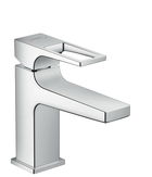 Baterie lavoar Hansgrohe Metropol 100 ventil push-open cu levier decupat pipa 127 mm