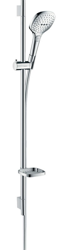 Set de dus Hansgrohe Raindance Select E 120 EcoSmart 9l/min cu 3 jeturi si bara Unica``S Puro 0.9