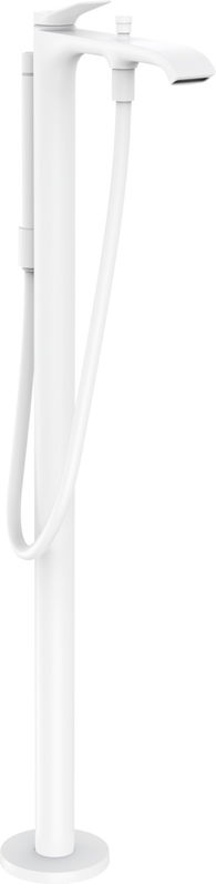 Baterie cada cu montaj pe pardoseala Hansgrohe Vivenis necesita corp ingropat alb mat