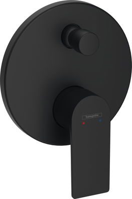 Baterie cada - dus Hansgrohe Rebris E montaj incastrat necesita corp ingropat negru mat