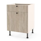 Dulap inferior 1S1U DOMINO 60, Vizon, Oak