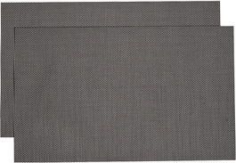 Set de 2 naproane Sourcing map, PVC, maro, 45 X 30 cm