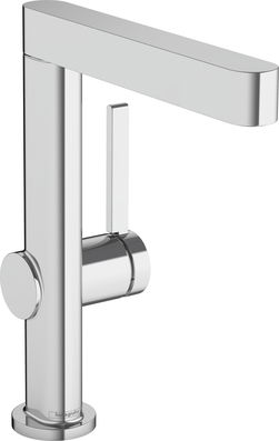 Baterie lavoar Hansgrohe Finoris 230 cu pipa rotativa ventil push-open crom