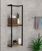 Raft de perete, Asse Home, Halo, 30x90x15cm, Stejar safir