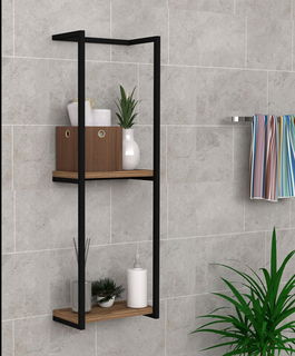 Raft de perete, Asse Home, Halo, 30x90x15cm, Stejar safir