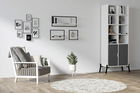 Raft de perete, Asse Home, Yeso, Cm, Alb