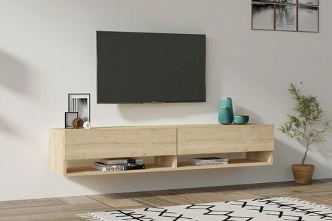 Comoda TV, Asse Home, Arges , 141x31x30cm, Stejar safir