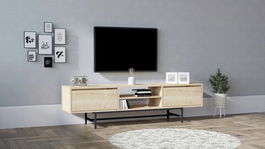 Comoda TV, Asse Home, Tauber, 180x50x40cm, Safir