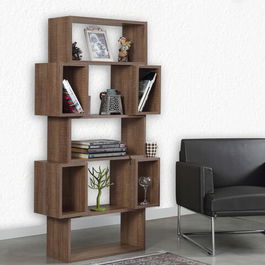 Corp biblioteca, Comforty, Box, 84x160x30cm, Stejar întunecat