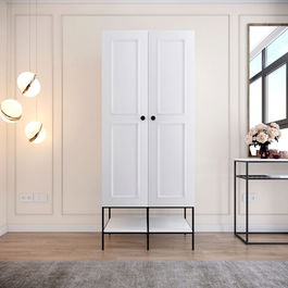 Dulap pentru haine, Comforty, Martin 2, 84x200x50cm, Alb