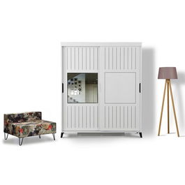 Dulap pentru haine, Comforty, Pasific Home Fuga, 180x216x60cm, Alb
