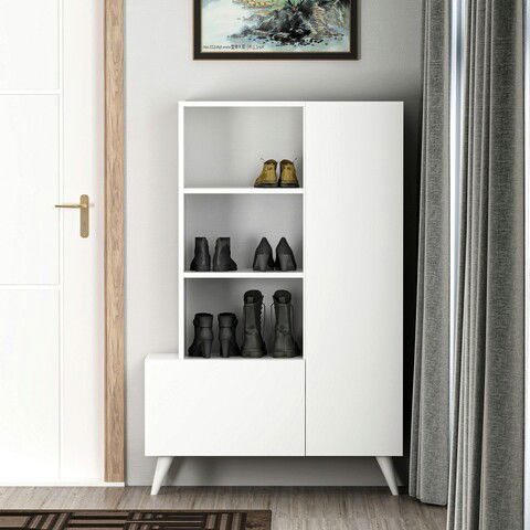 Pantofar, Coraline, Agostina Shoes, 80x121x31.5cm, Alb