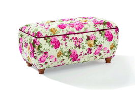 Bancheta, Çilek, Summer Storage Ottoman, 100x50x50cm, Multicolor