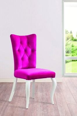 Scaun, Çilek, Rosa Chair, 55x84x56cm, Multicolor