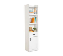 Corp biblioteca, Çilek, White Bookcase, 44x184.4x36.5cm, Multicolor