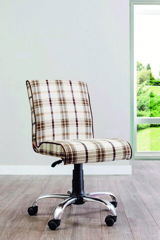 Scaun, Çilek, Plaid Soft Chair, 58x92x60cm, Multicolor