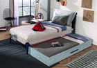 Pat extensibil, Çilek, Trio Pull-Out Bed (90X190), 96x24x194cm, Multicolor