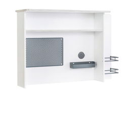 Raft pentru birou, Çilek, White Study Unit, 108.5x72x29.5cm, Multicolor