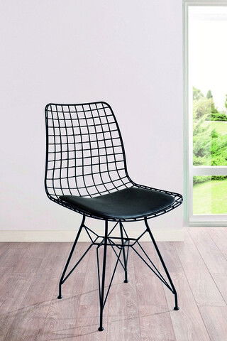 Scaun, Çilek, Dark Metal Chair, 53x82x45cm, Multicolor