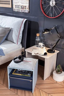 Noptiera, Çilek, Trio Nightstand With Shelf, 55x48x41cm, Multicolor