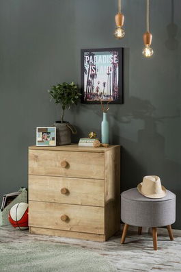Dulap, Çilek, Mocha Dresser, 73x75x43cm, Multicolor