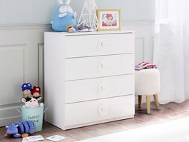 Dulap, Çilek, Baby Cotton Sl Dresser, 77x80x41cm, Multicolor
