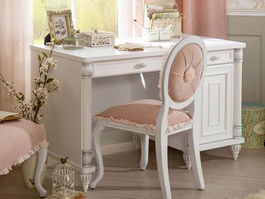 Birou, Çilek, Romantic Study Desk, 117x75x61cm, Multicolor