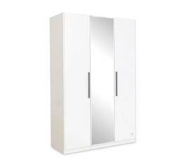 Dulap pentru haine, Çilek, White 3 Doors Wardrobe, 135x209x54.5cm, Multicolor