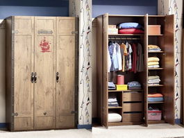 Dulap pentru haine, Çilek, Pirate 3 Doors Wardrobe, 121x203x54cm, Multicolor