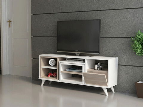 Comoda TV, Decorotika, Selin, Cm, Alb / Córdoba