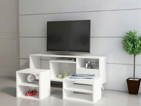 Comoda TV, Decorotika, Selin, Cm, Alb