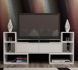 Comoda TV, Decorotika, Sharp, 180x62x29.5cm, Alb