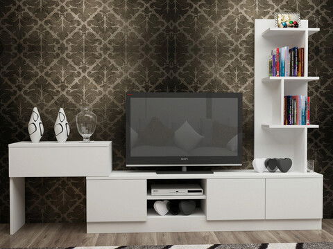 Comoda TV, Decorotika, Team, Cm, Alb