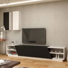 Comoda TV, Decorotika, Zebra, Cm, Negru / Alb
