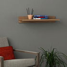 Raft de perete, Decortie, Duz, 60x10x22cm, Stejar