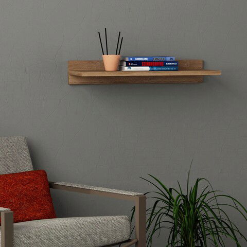 Raft de perete, Decortie, Duz, 60x10x22cm, Stejar