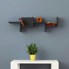 Raft de perete, Decortie, Rako, 115x35x22cm, Antracit