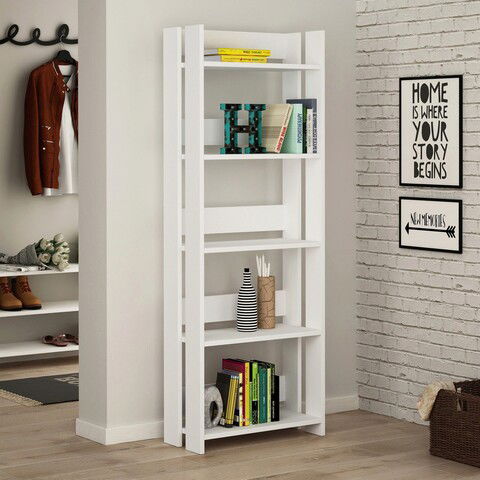 Corp biblioteca, Decortie, Massimo, 57x155x25cm, Alb