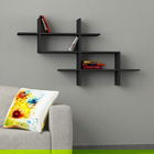 Raft de perete, Decortie, Halic, 150x82x22cm, Antracit