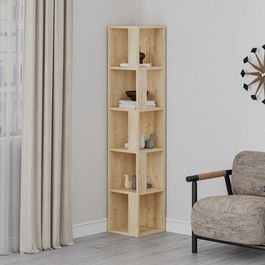 Corp biblioteca, Decortie, Piano, 31.4x158.9x31.4cm, Stejar